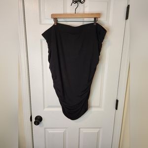 Torrid black supersoft cinched mini skirt. Size 4.